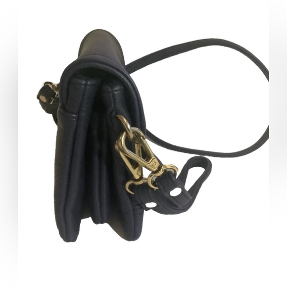 Charming Charlie shoulder Clutch Purse multipocket Faux Leather Blue 4.5” X 6.5” - Picture 10 of 13